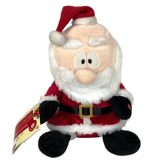 Gemmy Expressions Of Joy Santa Plush Animated Singing Dancing Toy Christmas - Picture 1 of 7